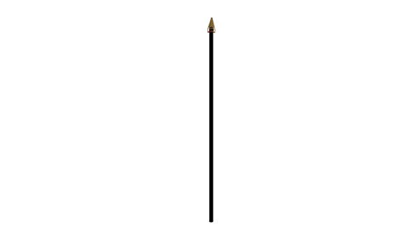 27cm Black Plastic Table Flag Pole